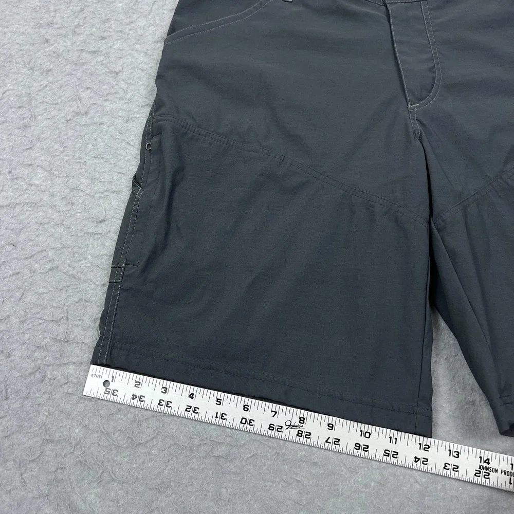 Kuhl Renegade Shorts Mens 36 Gray‎ Nylon Hiking Utility Zip Cargo Pockets 11